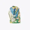 Tory Burch Printed Silk Cape Top In Multi