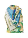 Tory Burch Printed Silk Cape Top In Multi