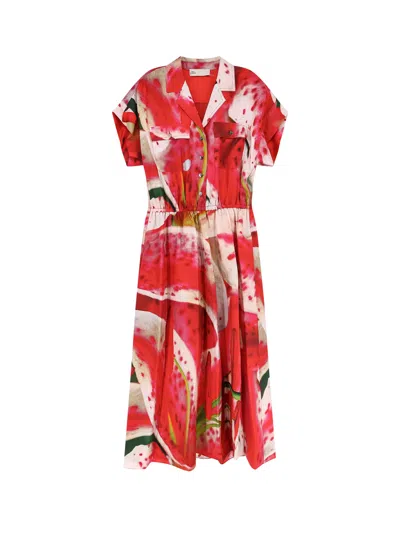Tory Burch Printed Silk Chemisier/dress