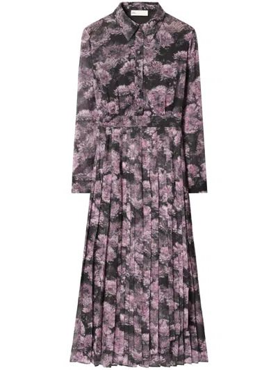 TORY BURCH TORY BURCH PRINTED SILK MAXI DRESS