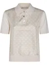 Tory Burch Printed Silk Polo Shirt