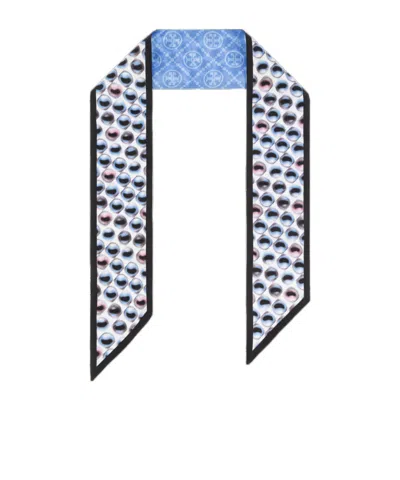 Tory Burch Eye-print Silk Scarf In Multi