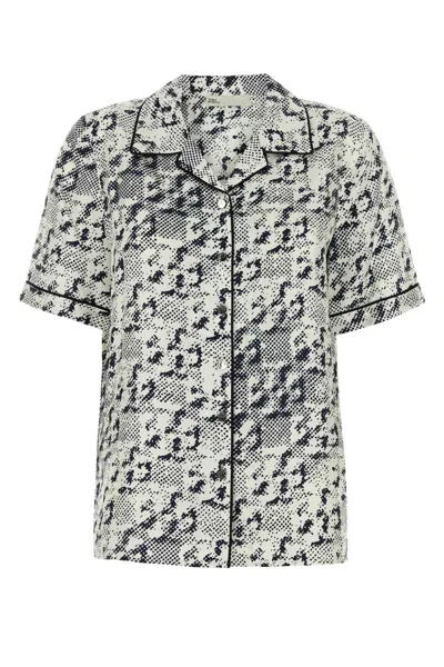 Tory Burch Printed Silk Shirt In Multi