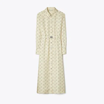 Tory Burch Printed Silk Shirtdress In Animal Print