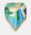 Tory Burch Printed Silk Top In Multi