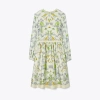 TORY BURCH PRINTED SILK TWILL DRESS