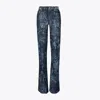 Tory Burch Printed Skinny-leg Jean