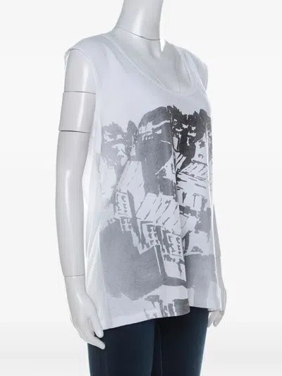 Pre-owned Tory Burch Printed Sleeveless Top