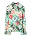 Tory Burch Printed Sweater In Multicolor