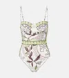 Tory Burch Printed Swimsuit In Multi
