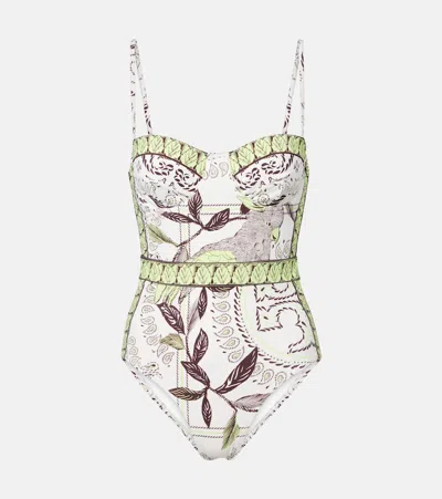 Tory Burch Printed Swimsuit In Multi