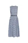 Tory Burch Printed Twill Dress In Multi