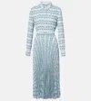 Tory Burch Bedrucktes Midikleid Aus Twill In Multicolor