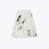 Tory Burch Graphic-print Skirt In White