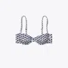 Tory Burch Printed Underwire Bikini Top In Blue Candy Dots