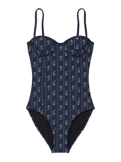 TORY BURCH BAÑADOR - AZUL