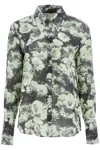 Tory Burch Printed Viscose Shirt In Green