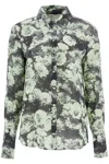 Tory Burch Printed Viscose Shirt In Green