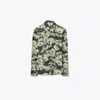 Tory Burch Printed Viscose Shirt In Green