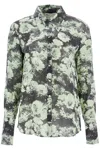 Tory Burch Printed Viscose Shirt In Green