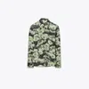 Tory Burch Green Floral Print Shirt In Green Pixel Floral