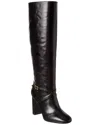 TORY BURCH TORY BURCH PULL-ON LEATHER KNEE-HIGH BOOT