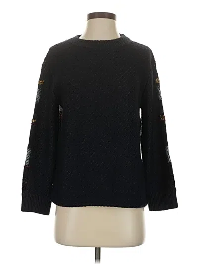Pre-owned Tory Burch Pullover Sweater In Black