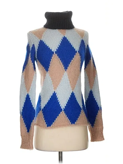 Pre-owned Tory Burch Pullover Sweater In Blue