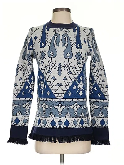 Pre-owned Tory Burch Pullover Sweater In Blue