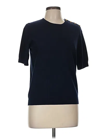 Pre-owned Tory Burch Pullover Sweater In Blue