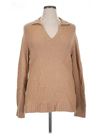 Pre-owned Tory Burch Pullover Sweater In Brown