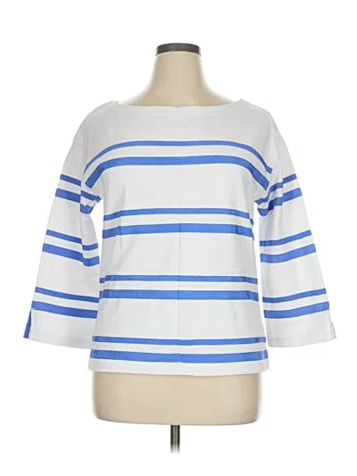 Pre-owned Tory Burch Pullover Sweater In White