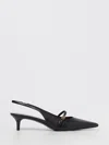 Tory Burch Double T Buckle Slingback In Black