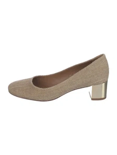 Pre-owned Tory Burch Pumps In Neutral