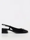 Tory Burch Pave Slingback Block Heel Embellished Toe In Black