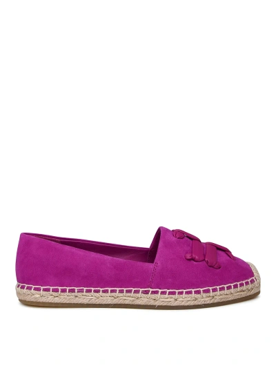 Tory Burch Purple Nappa Aline Espadrilles In Nude & Neutrals