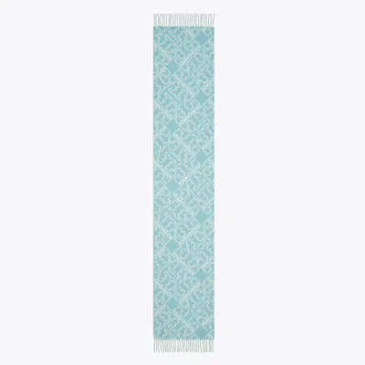 Tory Burch Puzzle Logo Scarf In Multi