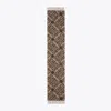 Tory Burch Puzzle Logo Scarf In Multi