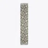 Tory Burch Logo-pattern Fringed Scarf In Neutral