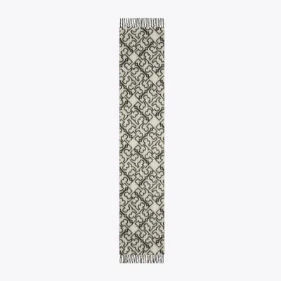 TORY BURCH PUZZLE LOGO SCARF