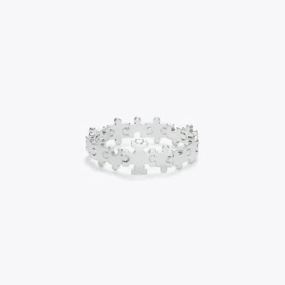 Tory Burch Puzzle Piece Bracelet In Metallic
