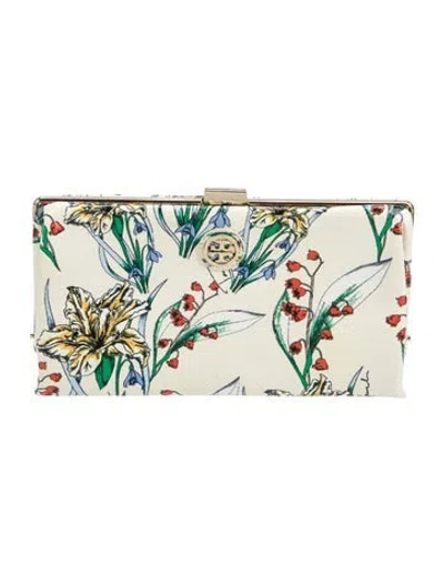 Pre-owned Tory Burch Pvc Minaudière In Neutral