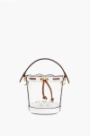 Tory Burch Pvc Monogram Clear Mini Bucket Bag