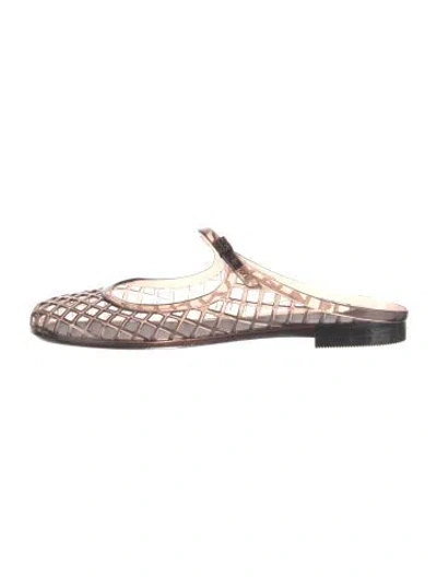 Pre-owned Tory Burch Pvc Mules In Pink
