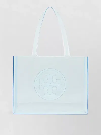 Tory Burch Pvc Shopping Tote Bag Dual Handles