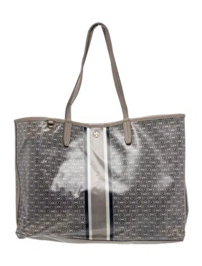 Pre-owned Tory Burch Pvc Tote In Grey