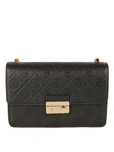 Tory Burch Quilted Black Cow Leather Handbag