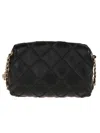 Tory Burch Quilted Black Shoulder Bag In Soft Lamb Leather