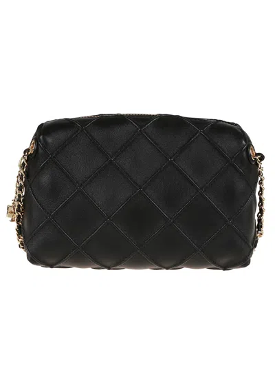 Tory Burch Quilted Black Shoulder Bag In Soft Lamb Leather