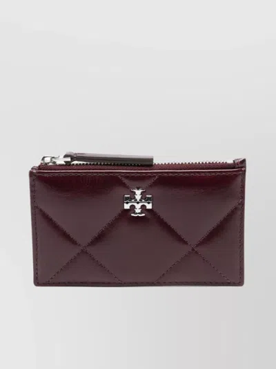 TORY BURCH QUILTED CARD CASE LEATHER PULLER